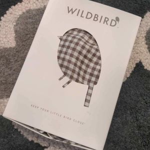 New in Box NWT Wildbird ring sling Willett brown white gingham 74 length